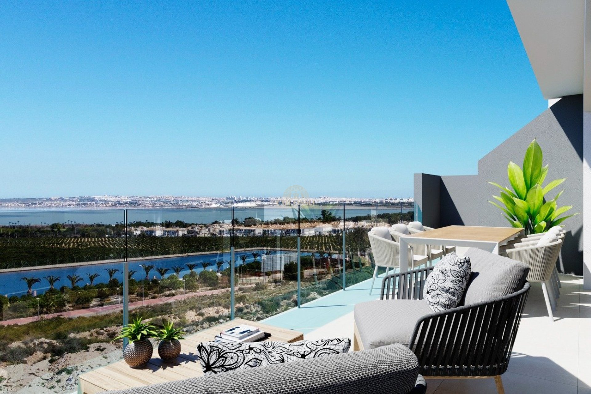 New Build - Bungalow Planta Alta -
Torrevieja - Lago jardin