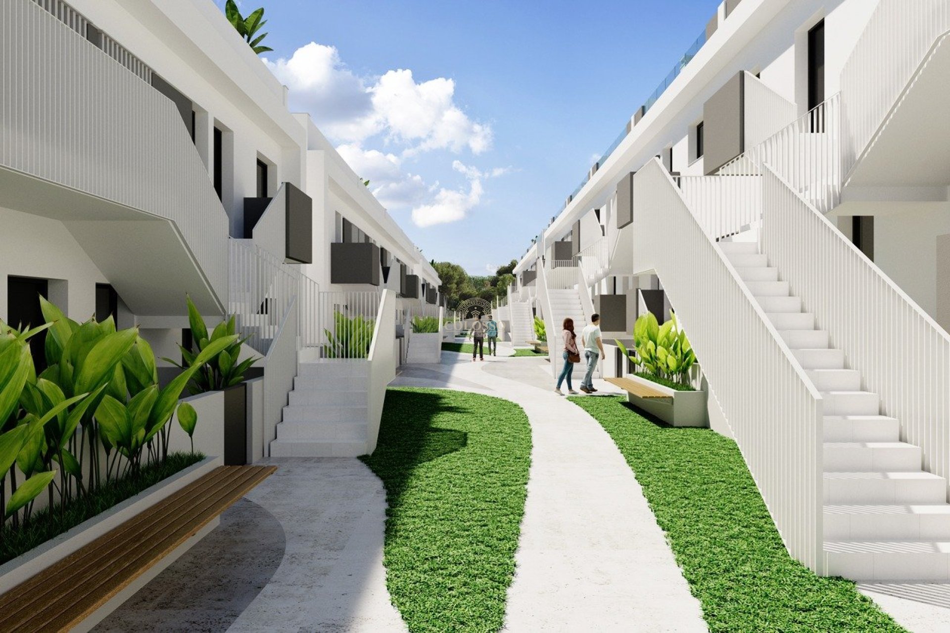 New Build - Bungalow Planta Alta -
Torrevieja - Lago jardin