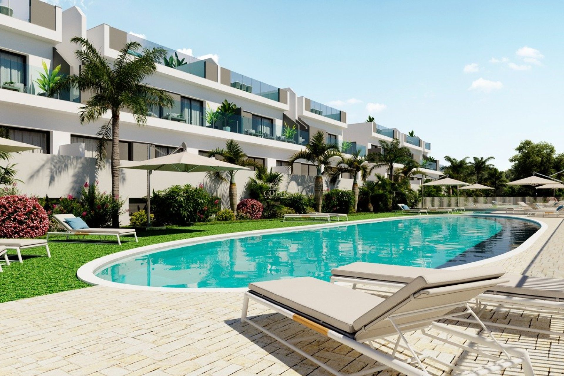 New Build - Bungalow Planta Alta -
Torrevieja - Lago jardin