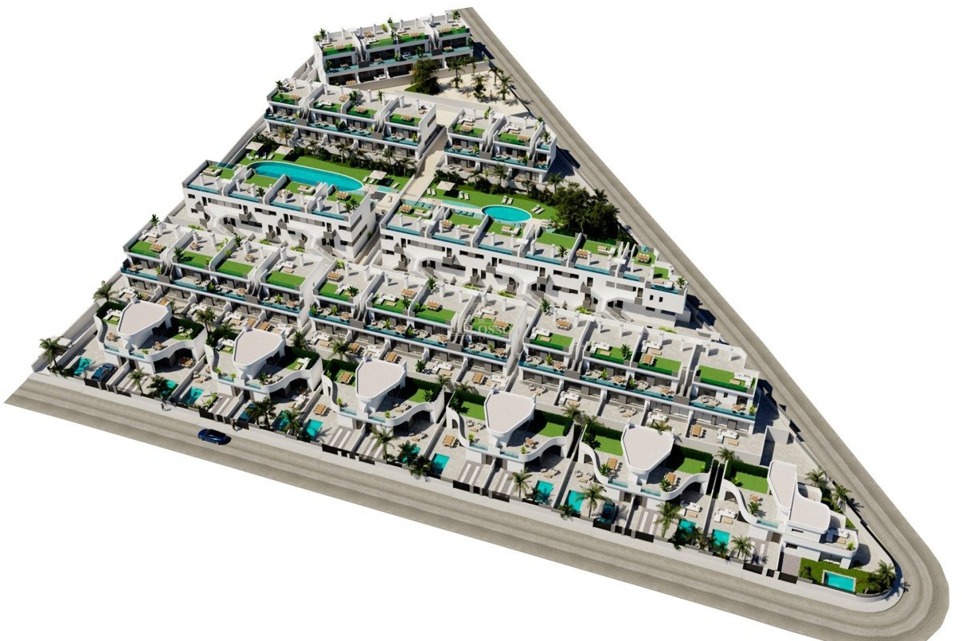 New Build - Bungalow Planta Alta -
Torrevieja - Lago jardin