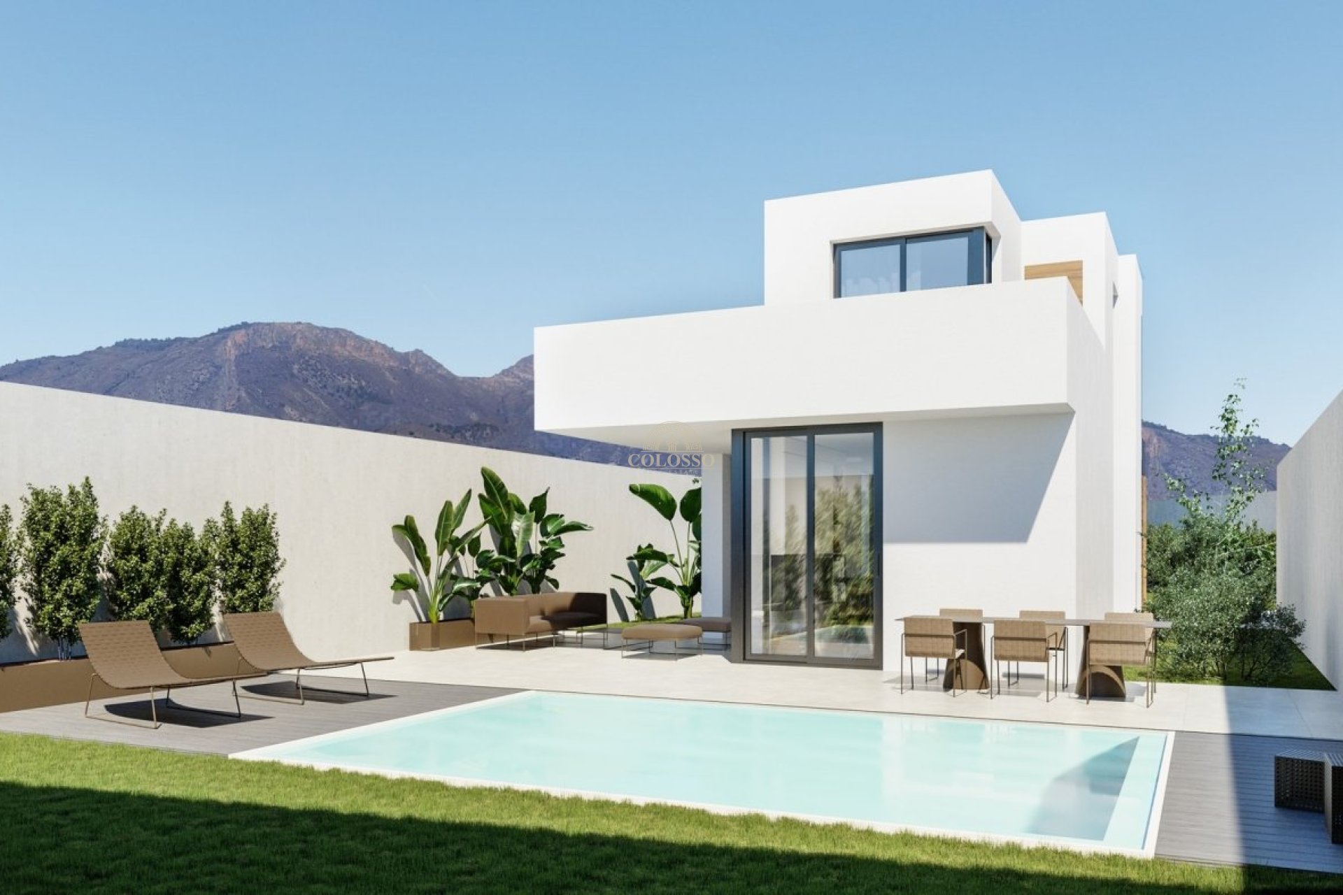 Obra nueva - Villa -
Polop - Alberca